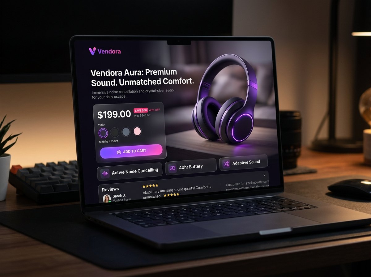 Product landing page